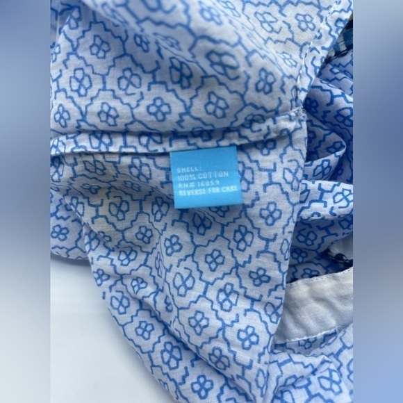 J‎ McLaughlin Blue Embroiderd Tunic Woodblock Print - Picture 3 of 8